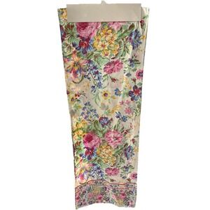 April Cornell Eternal Rose Floral 100% Cotton Table Runner  16 in x 90 in NWT